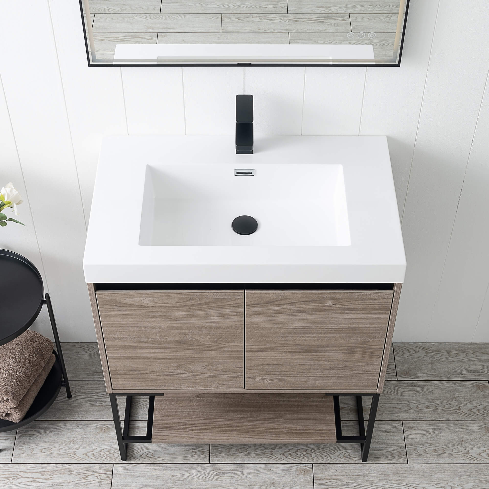 Porto 30" Vanity with Acrylic Sink