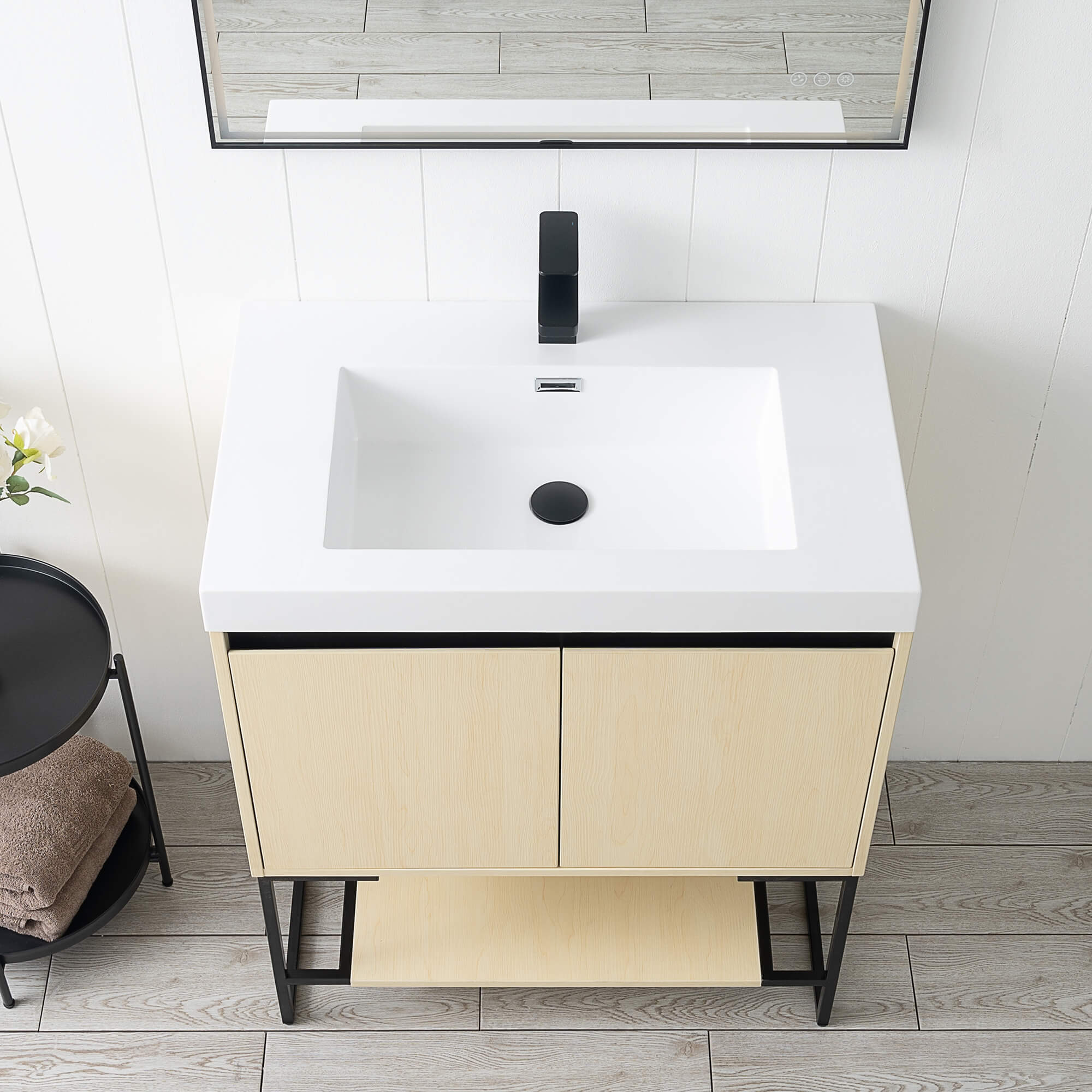 Porto 30" Vanity with Acrylic Sink