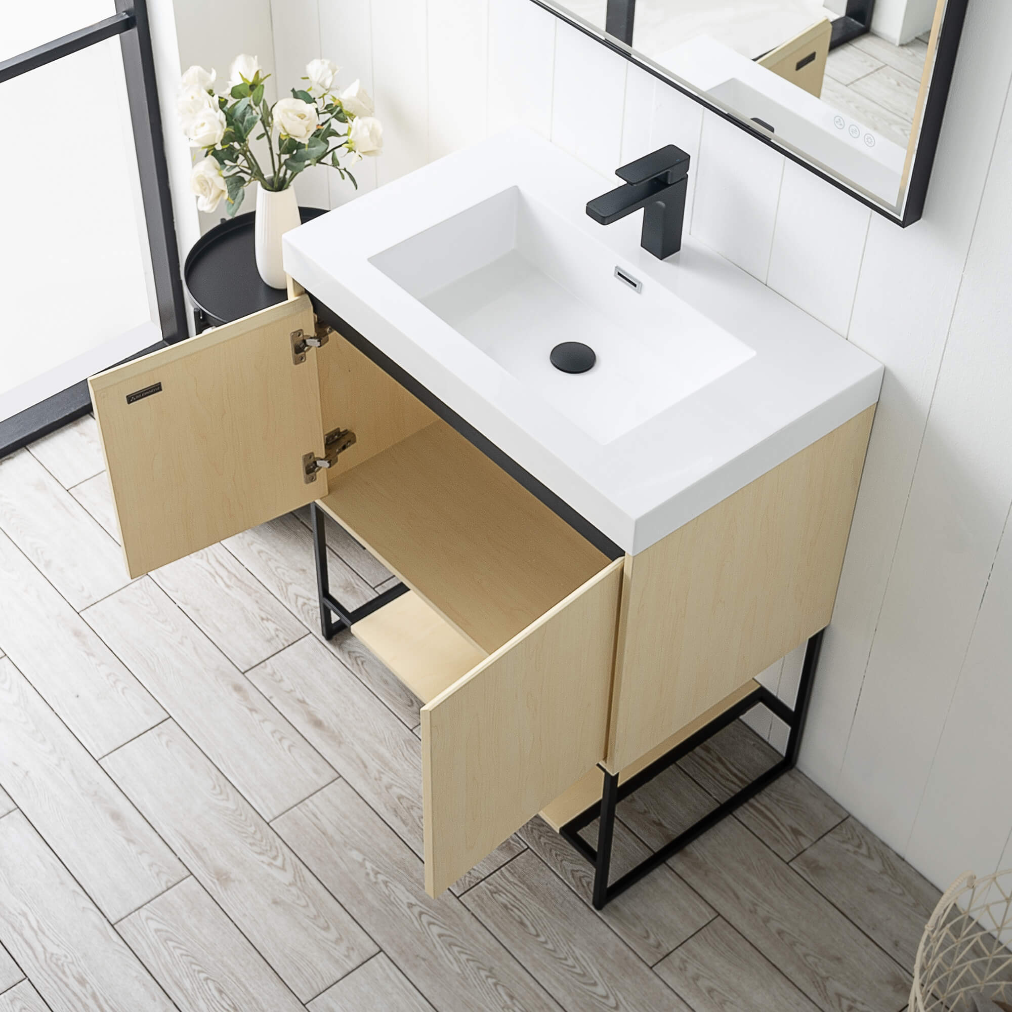 Porto 30" Vanity with Acrylic Sink