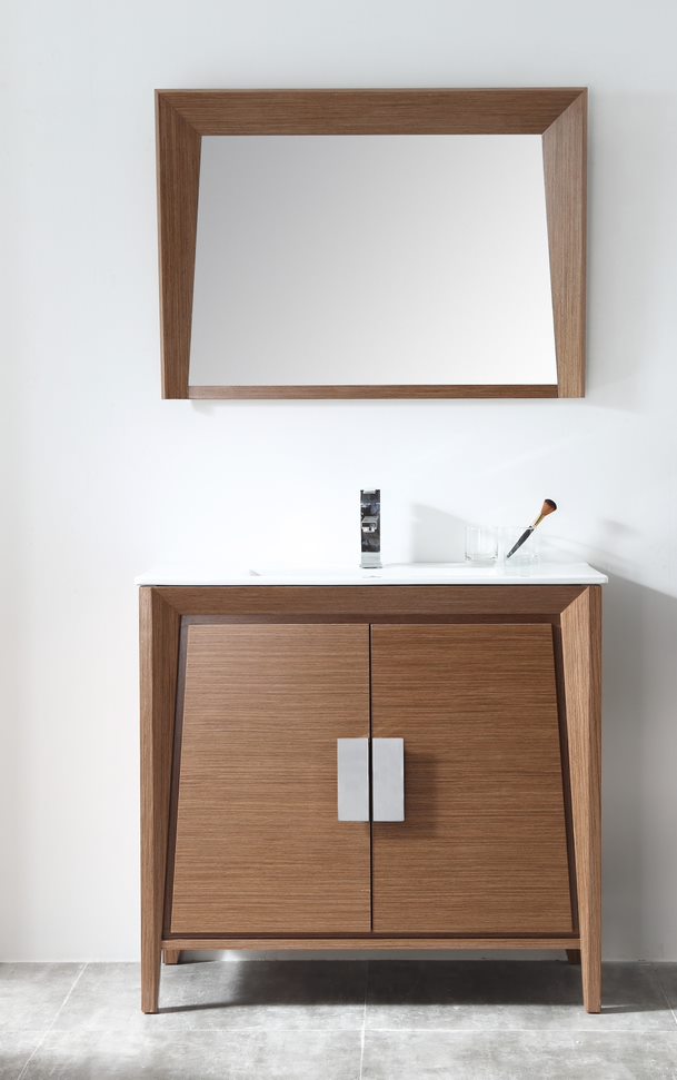 36" Larvotto Vanity with Ceramic Top - Modern Bathroom Vanity