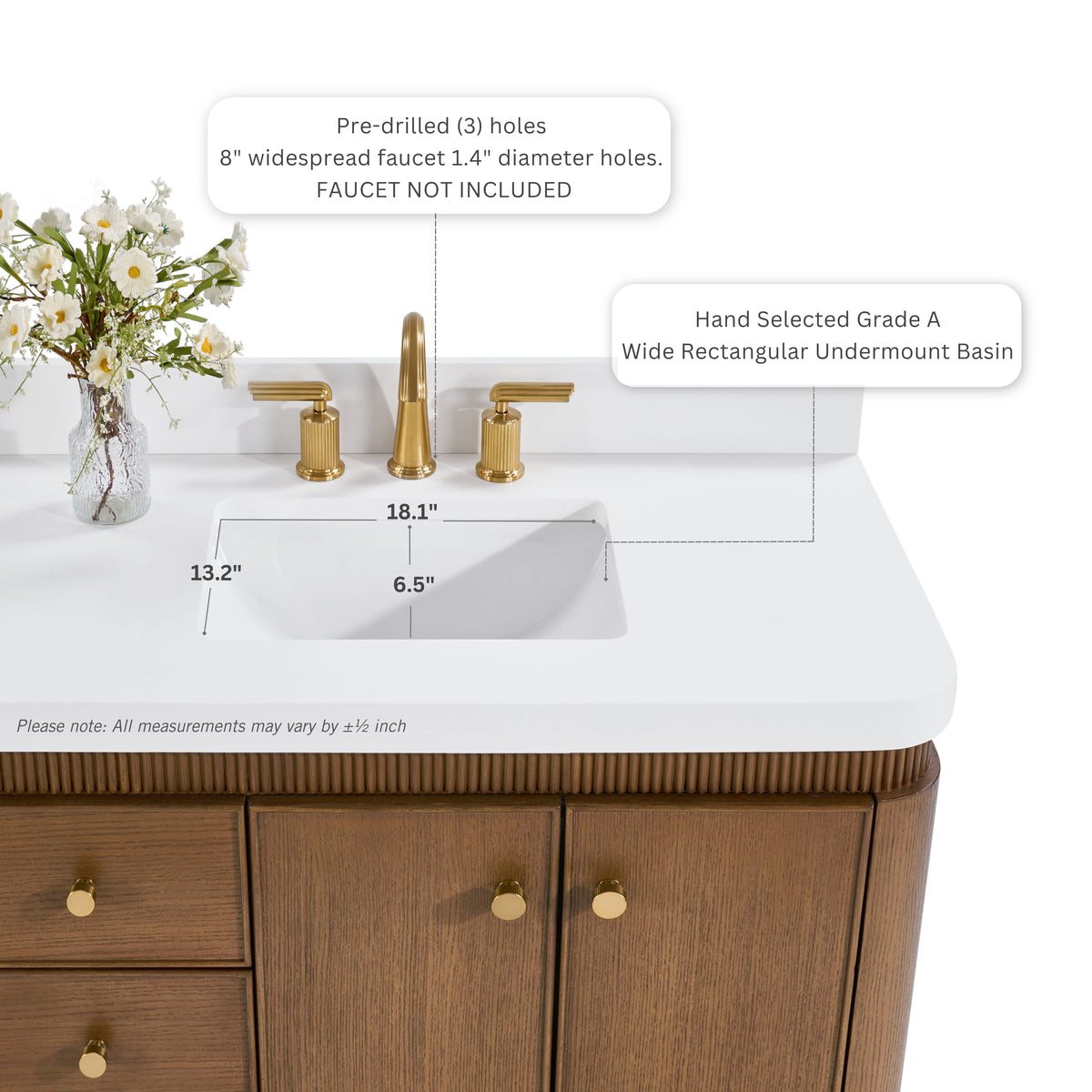 Aston 36" Bath Vanity Set with Alpine White Quartz Top