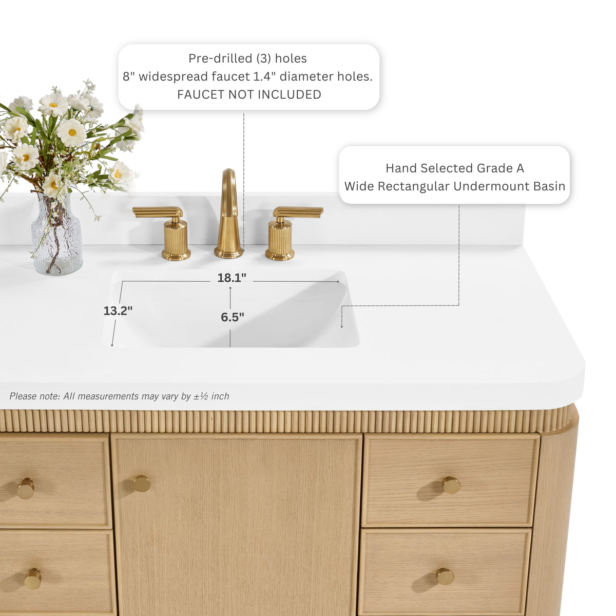 Aston 42" Bath Vanity Set with Alpine White Quartz Top