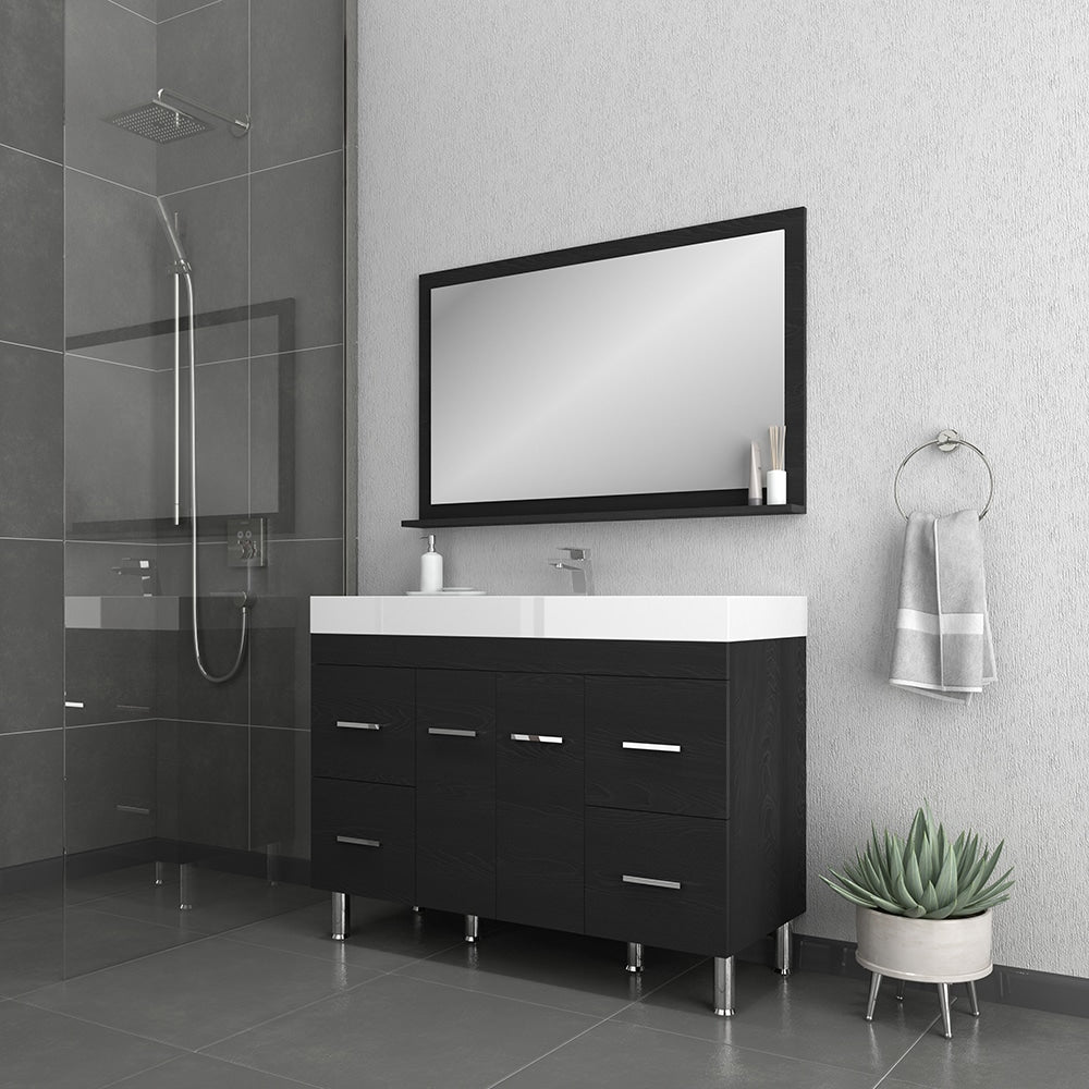 Ripley 48" Modern Bathroom Vanity with Single Acrylic Top