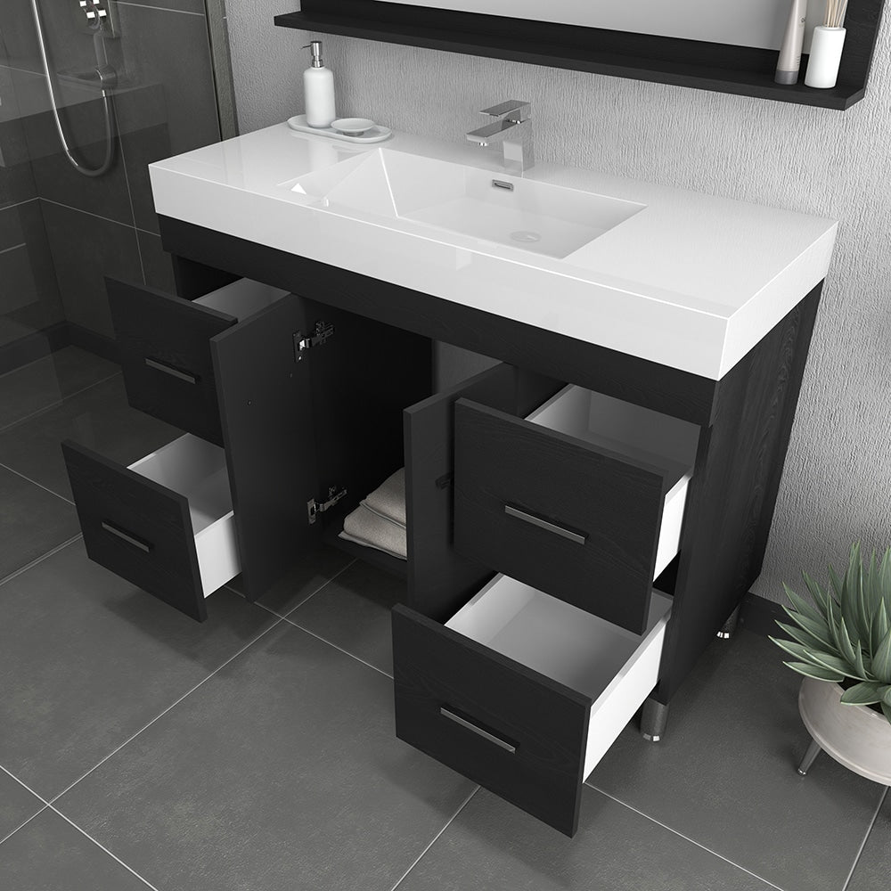 Ripley 48" Modern Vanity with Single Acrylic Top