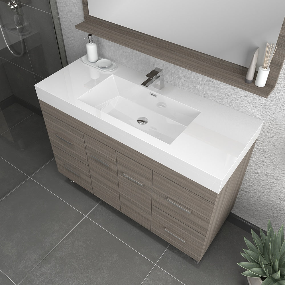 Ripley 48" Modern Vanity with Single Acrylic Top