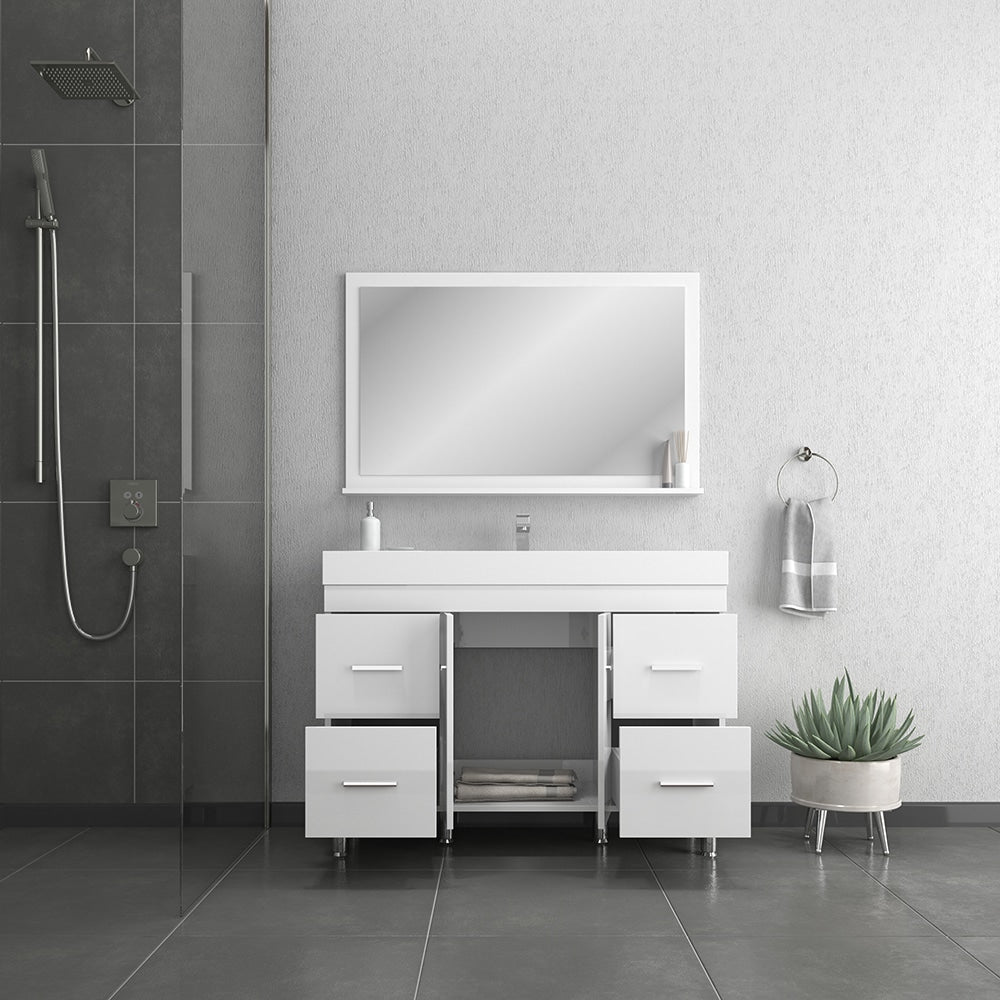 Ripley 48" Modern Vanity with Single Acrylic Top