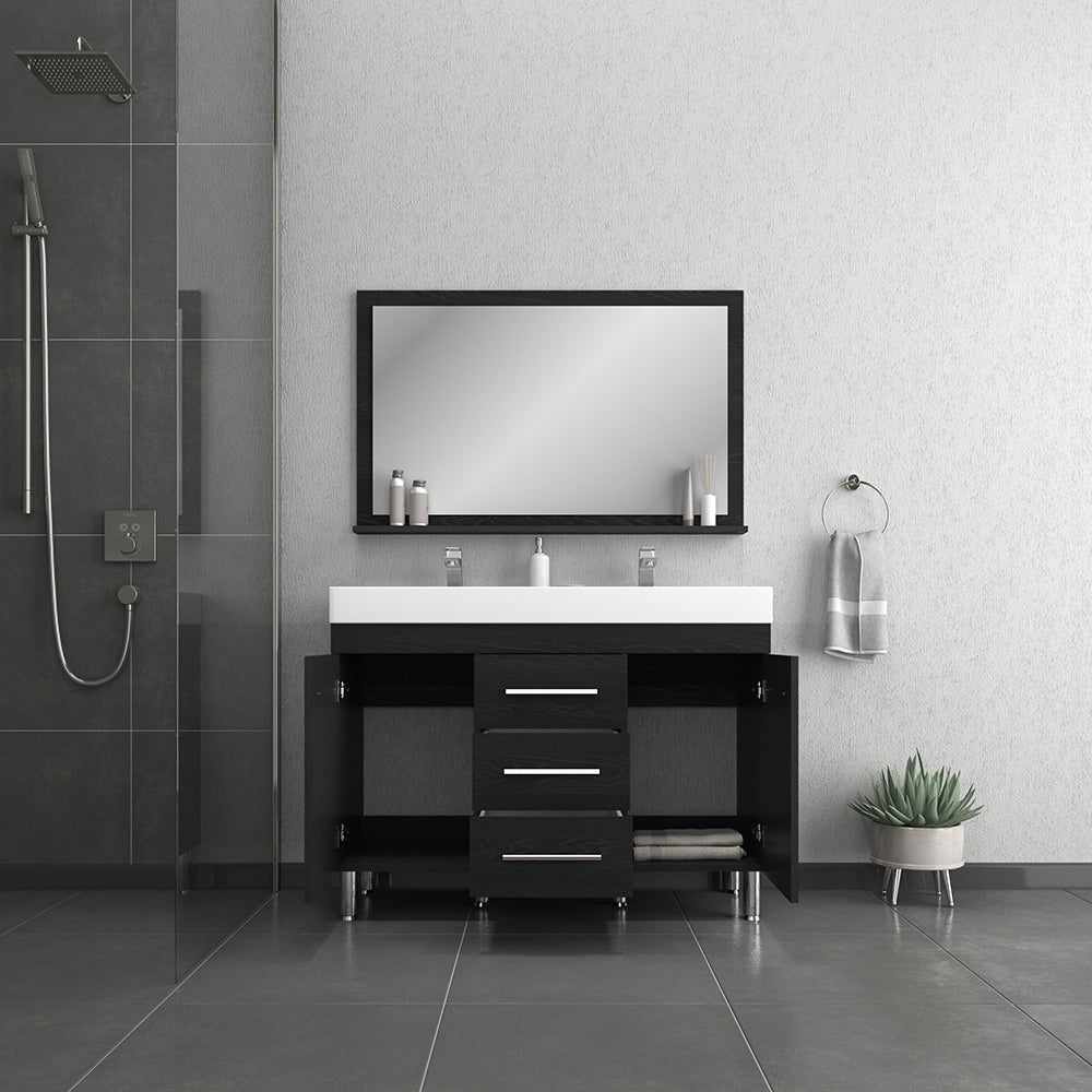 Ripley 48" Modern Bathroom Vanity with Double Acrylic Top