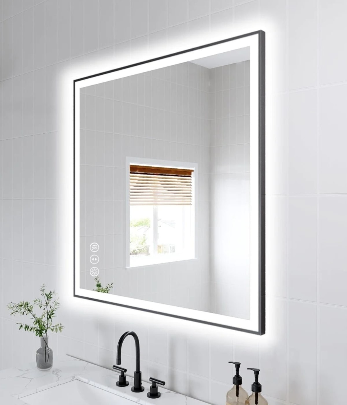 You wouldn't have a real bathroom without a high end LED mirror for your Modern Bathroom vanity