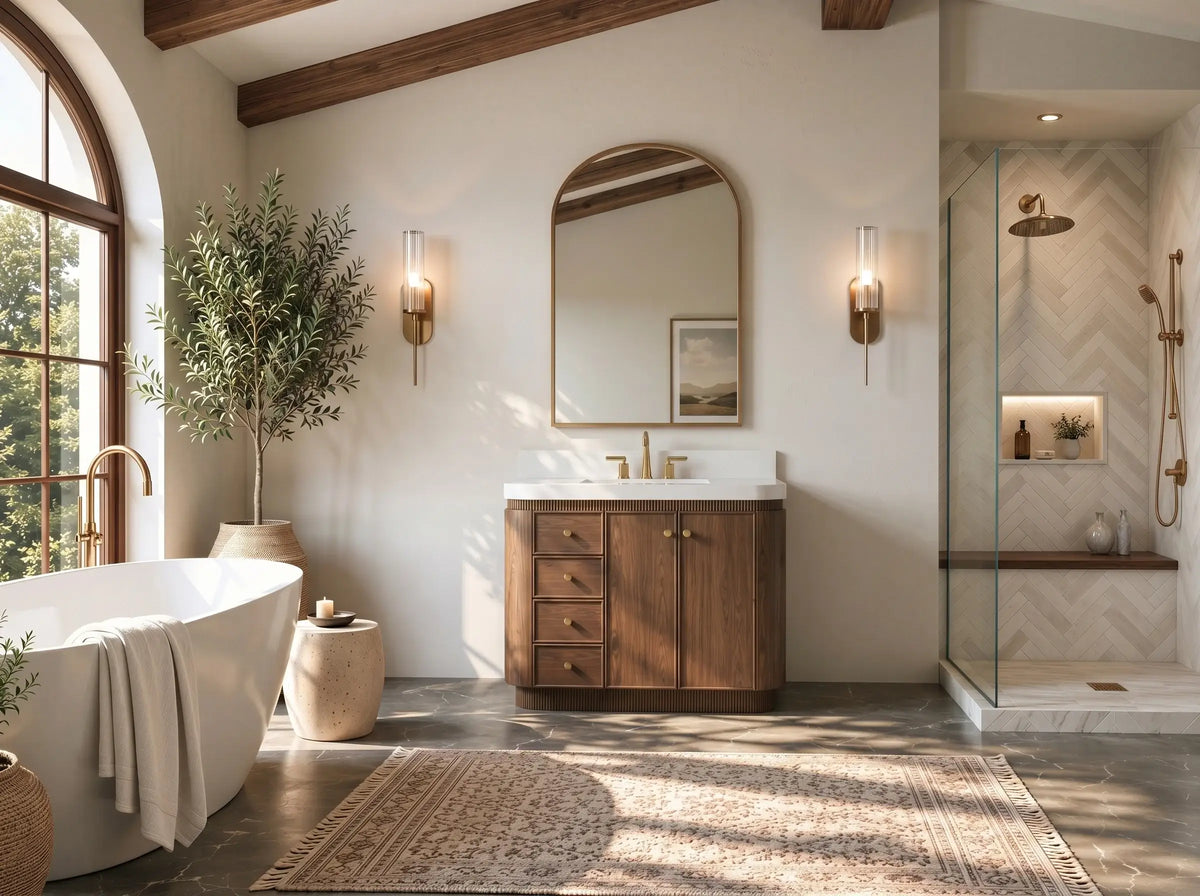 Aston 36" Bath Vanity Set with Alpine White Quartz Top