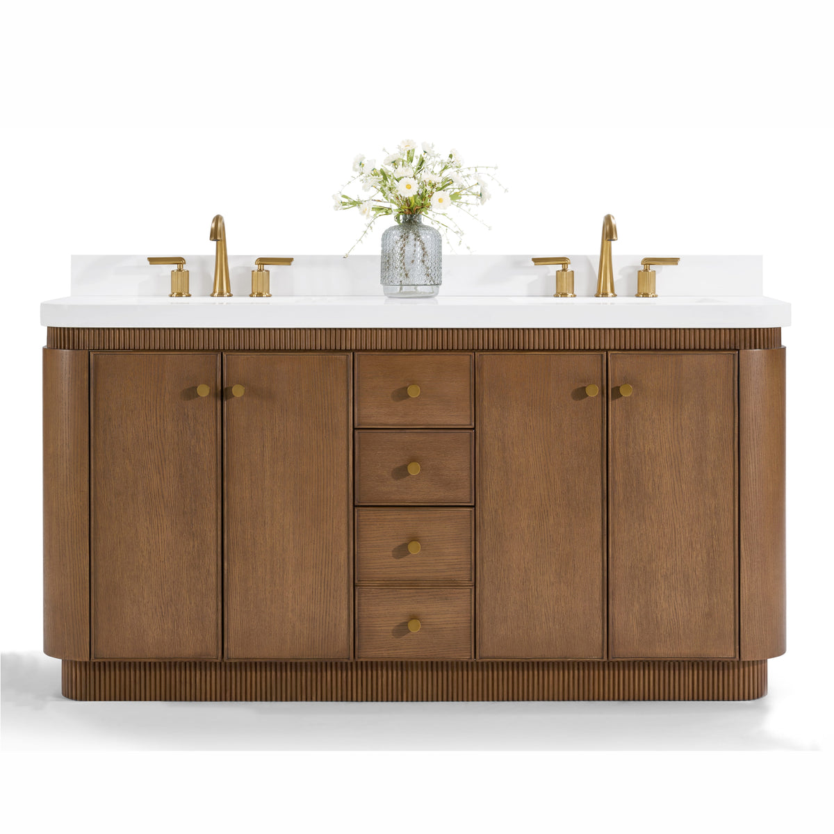 Aston 72-inch bathroom vanity in Chestnut Oak