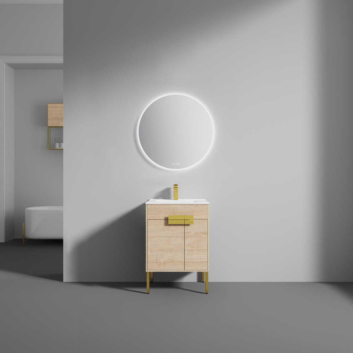 Bari 24″ Vanity With Ceramic Sink- Modern Bathroom Vanity