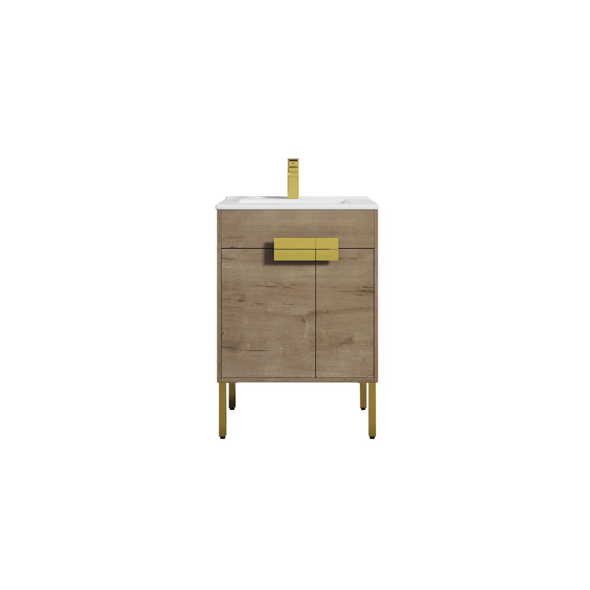 Bari 24″ Vanity With Ceramic Sink- Modern Bathroom Vanity