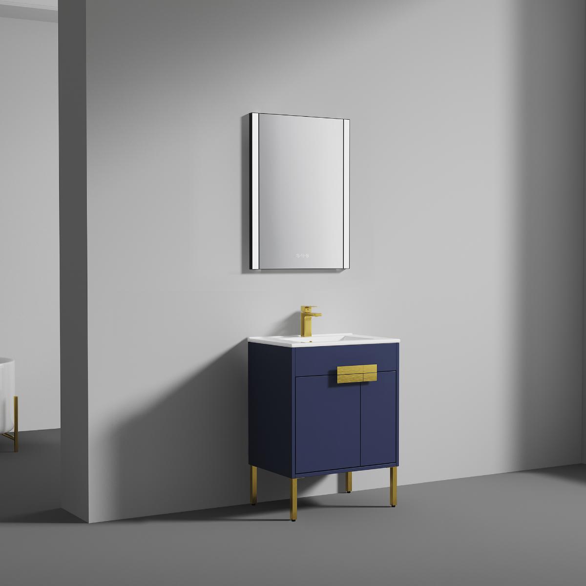 Bari 24″ Vanity With Ceramic Sink- Modern Bathroom Vanity