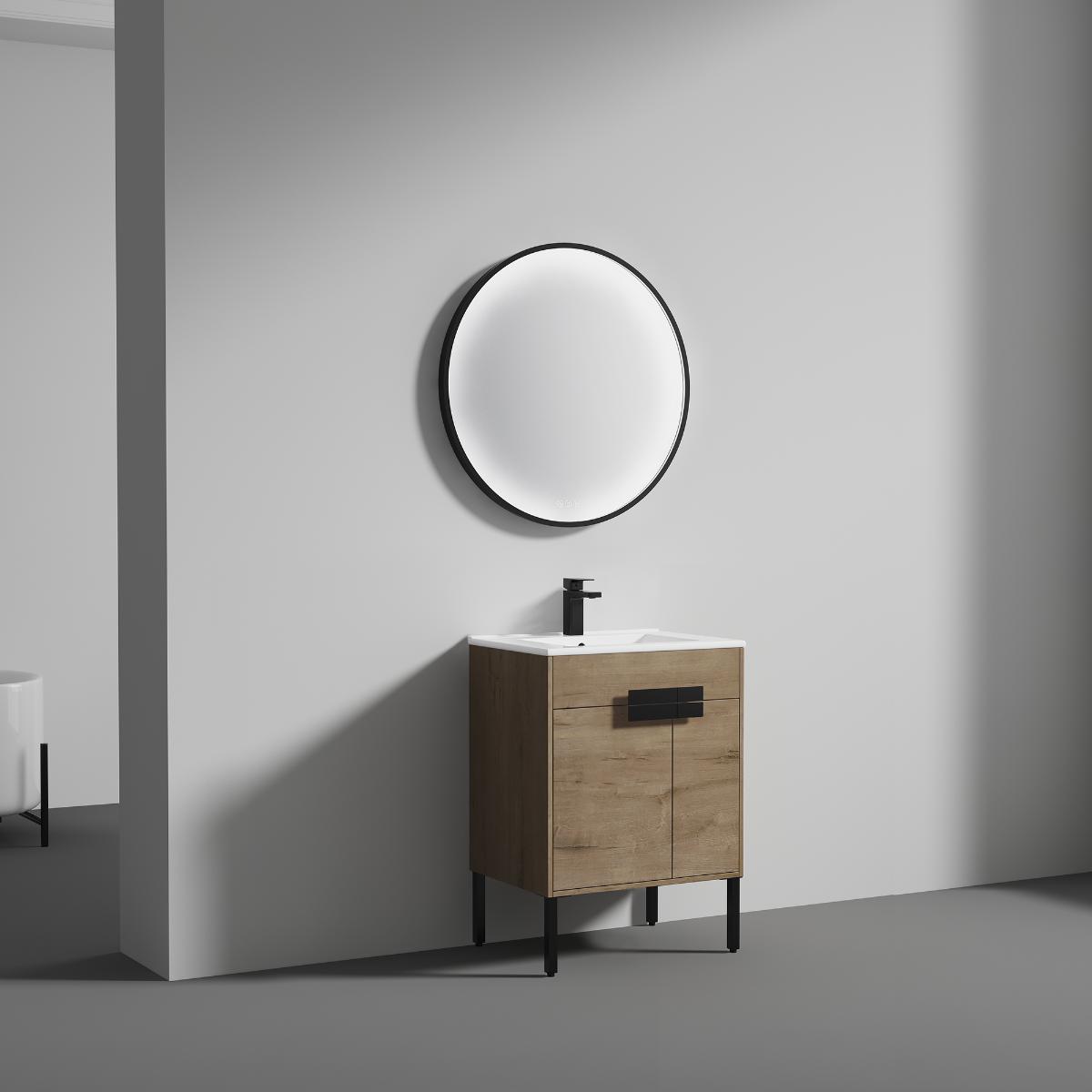 Bari 24″ Vanity With Ceramic Sink- Modern Bathroom Vanity