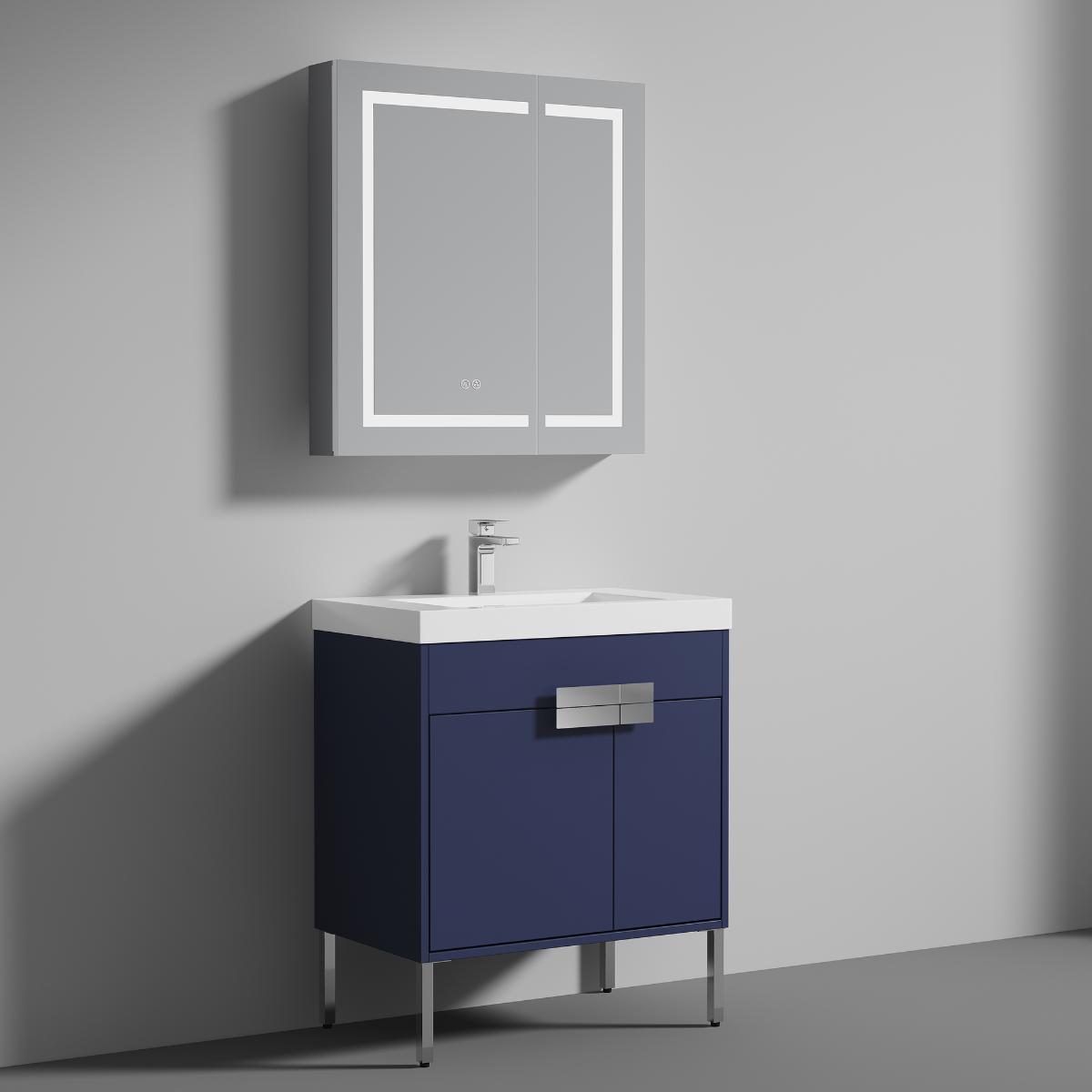 Bari 30″ Vanity with Ceramic Sink- Modern Bathroom Vanity