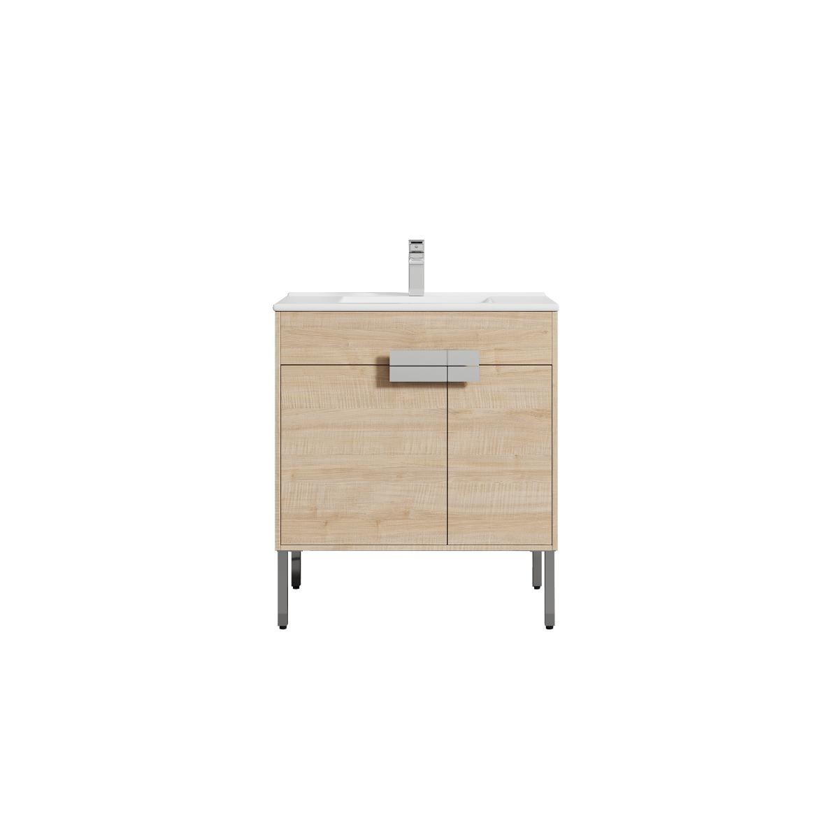 Bari 30″ Vanity with Ceramic Sink - Modern Bathroom Vanity