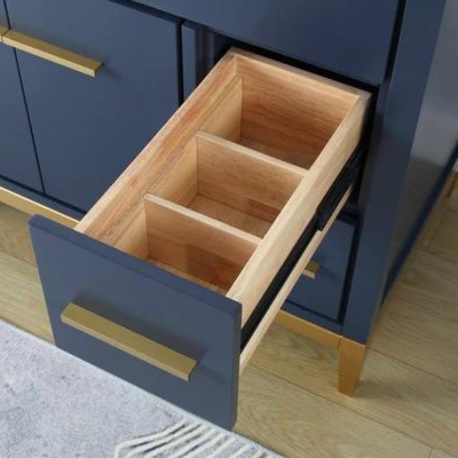 Beatrice 36" Vanity with White Quartz Top - Contemporary Bathroom Vanity