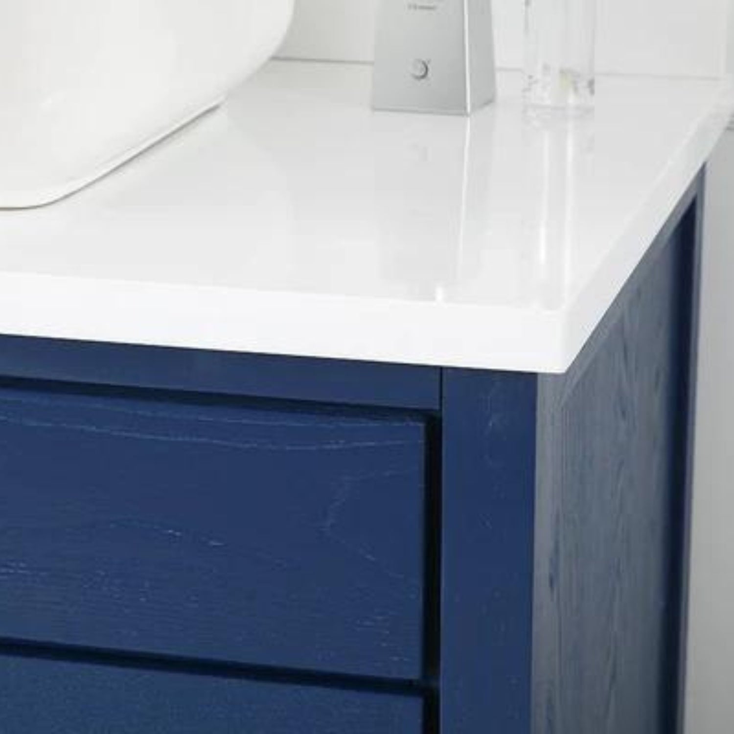 Beatrice 36" Vanity with White Quartz Top - Contemporary Bathroom Vanity