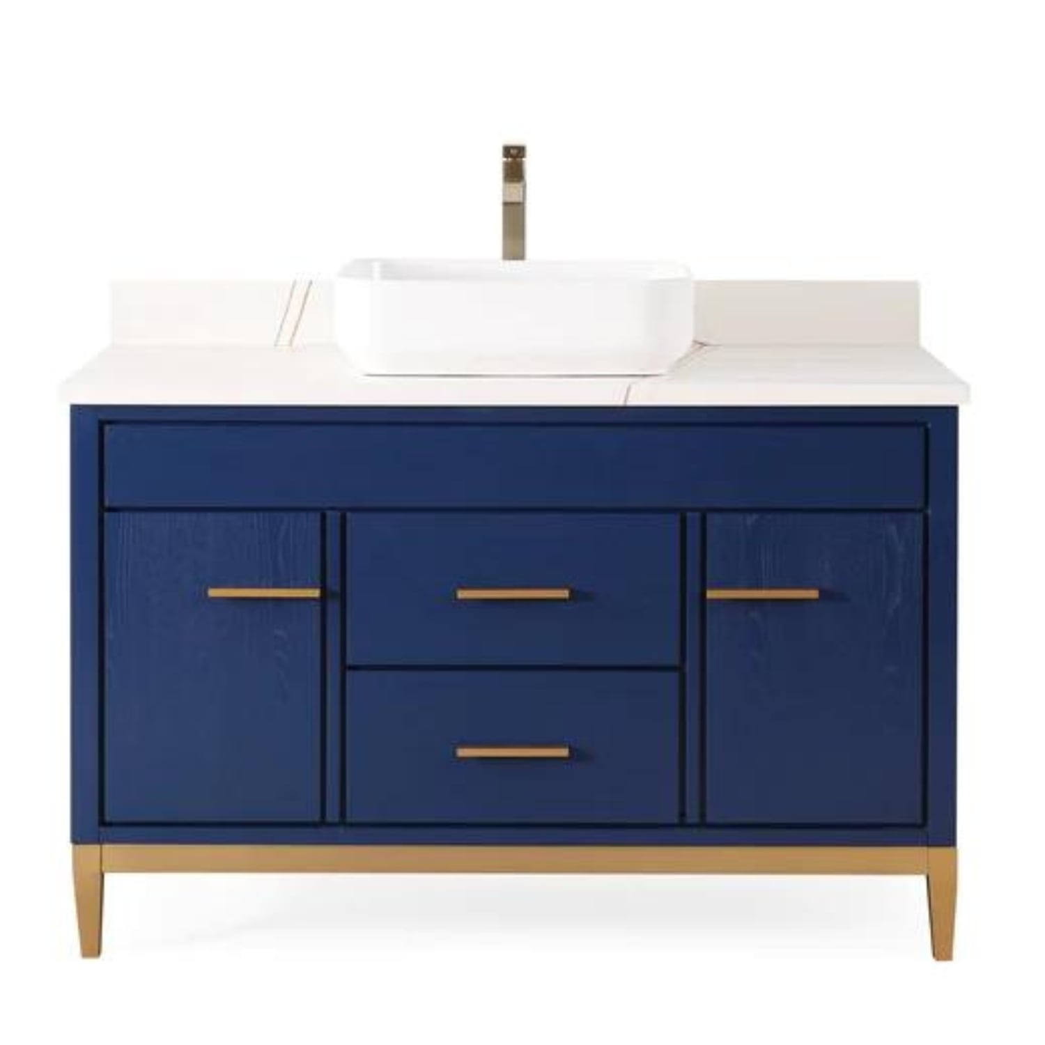 Beatrice 48" Bathroom Vanity with Vessel Sink - Contemporary Bathroom Vanity
