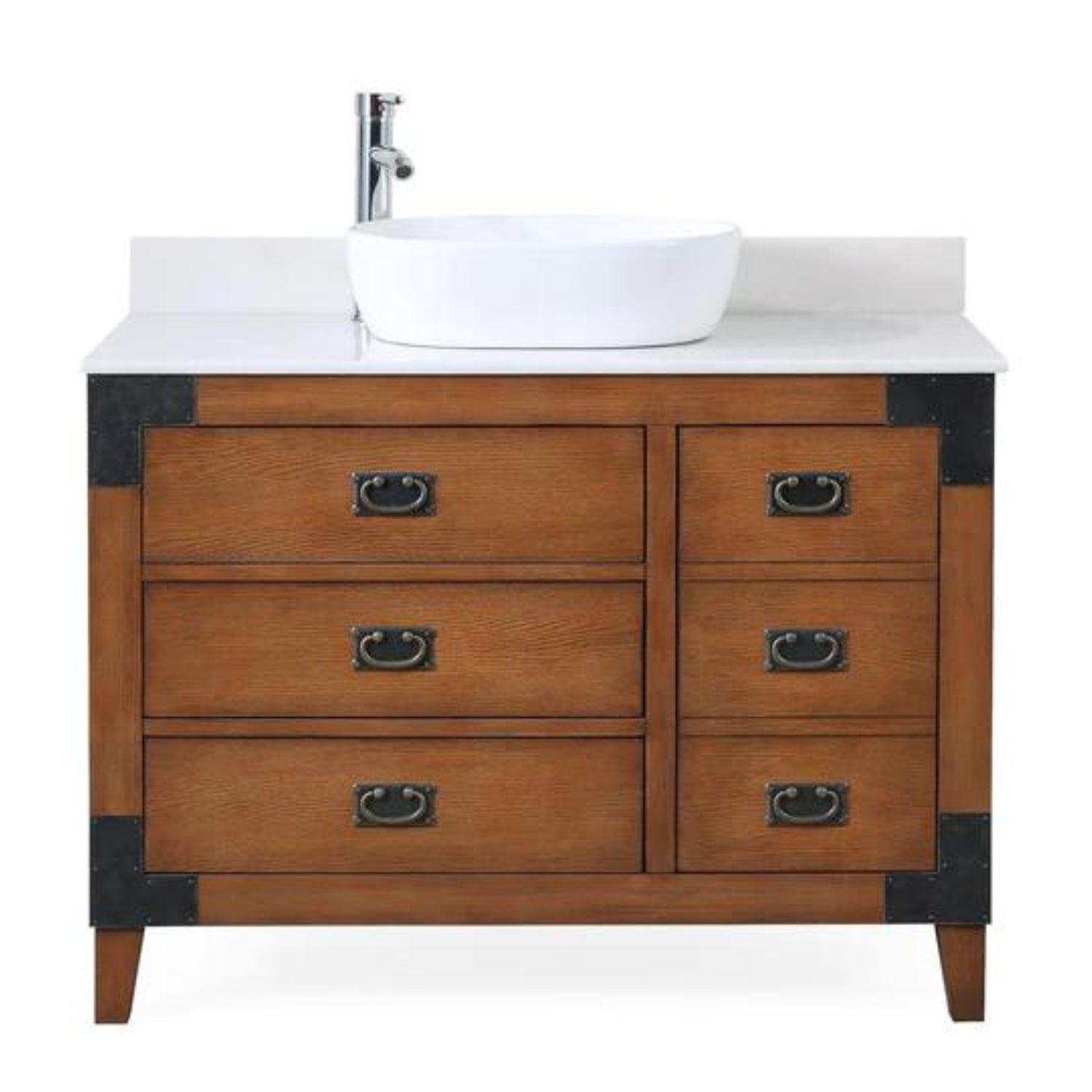 Benton 42" Traditional Bathroom Vanity with Vessel Sink