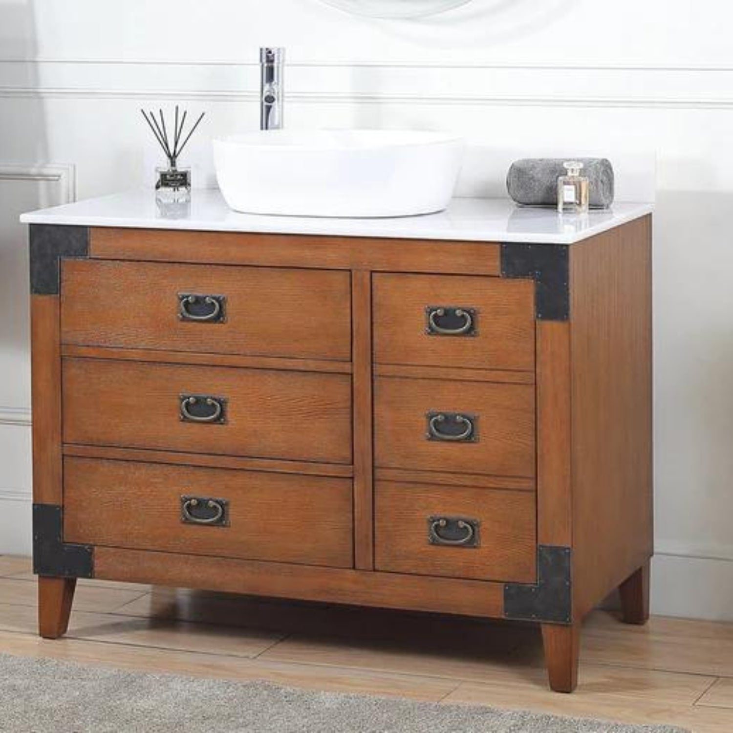 Benton 42" Traditional Bathroom Vanity with Vessel Sink
