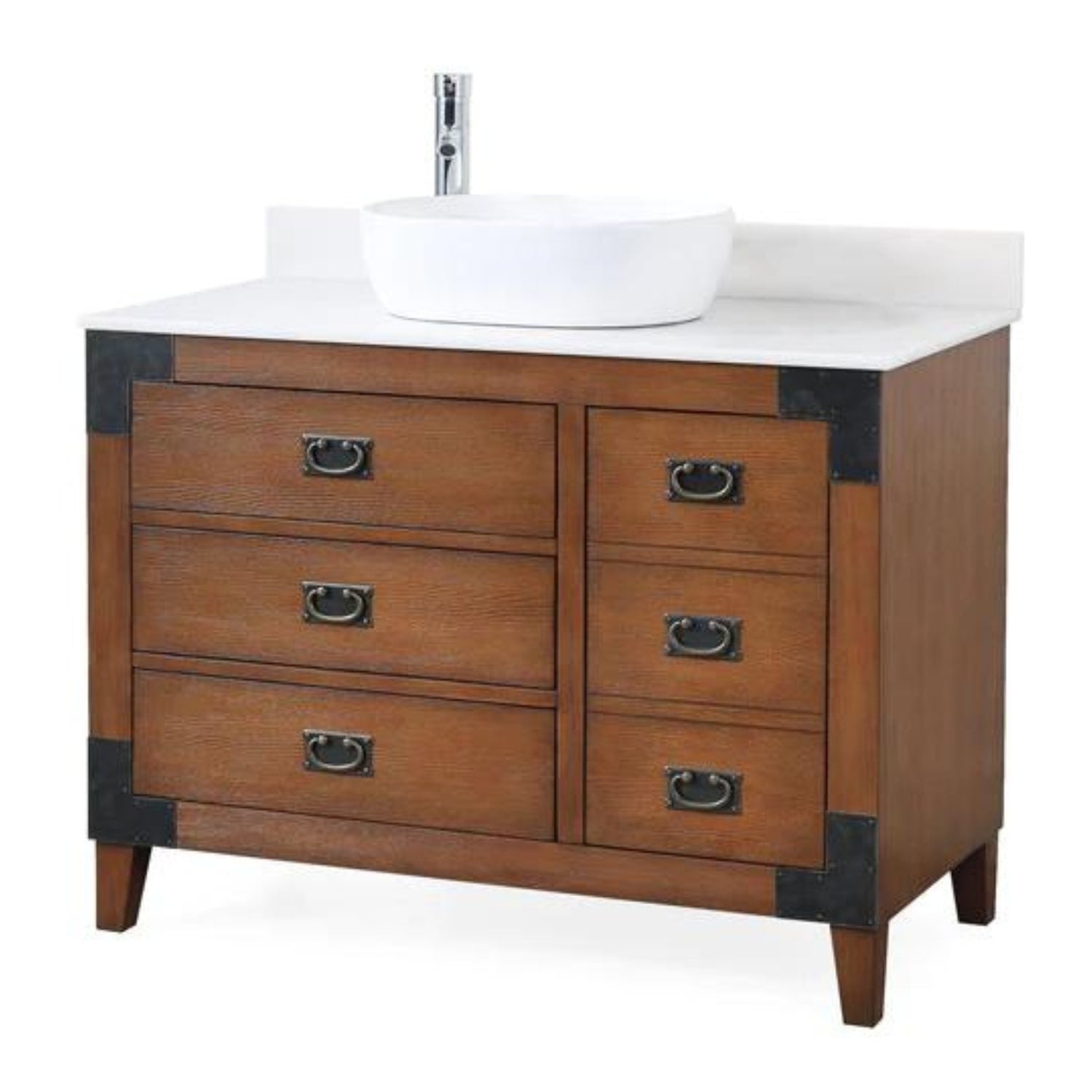 Benton 42" Traditional Bathroom Vanity with Vessel Sink