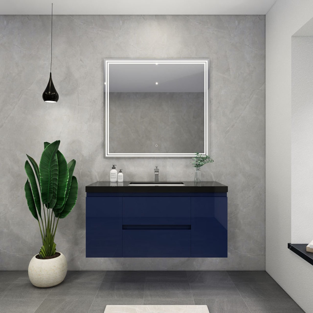 Blink 48'' Wall Mounted With Reinforced Acrylic Sink