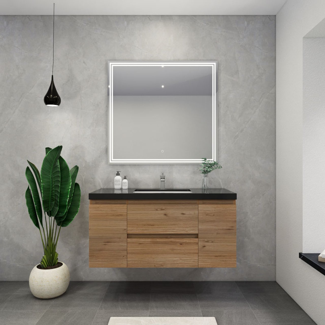 Blink 48'' Wall Mounted With Reinforced Acrylic Sink