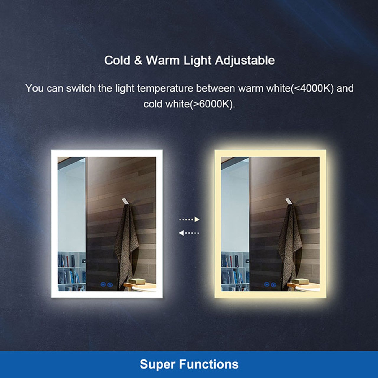 Francisco 76" LED Mirror