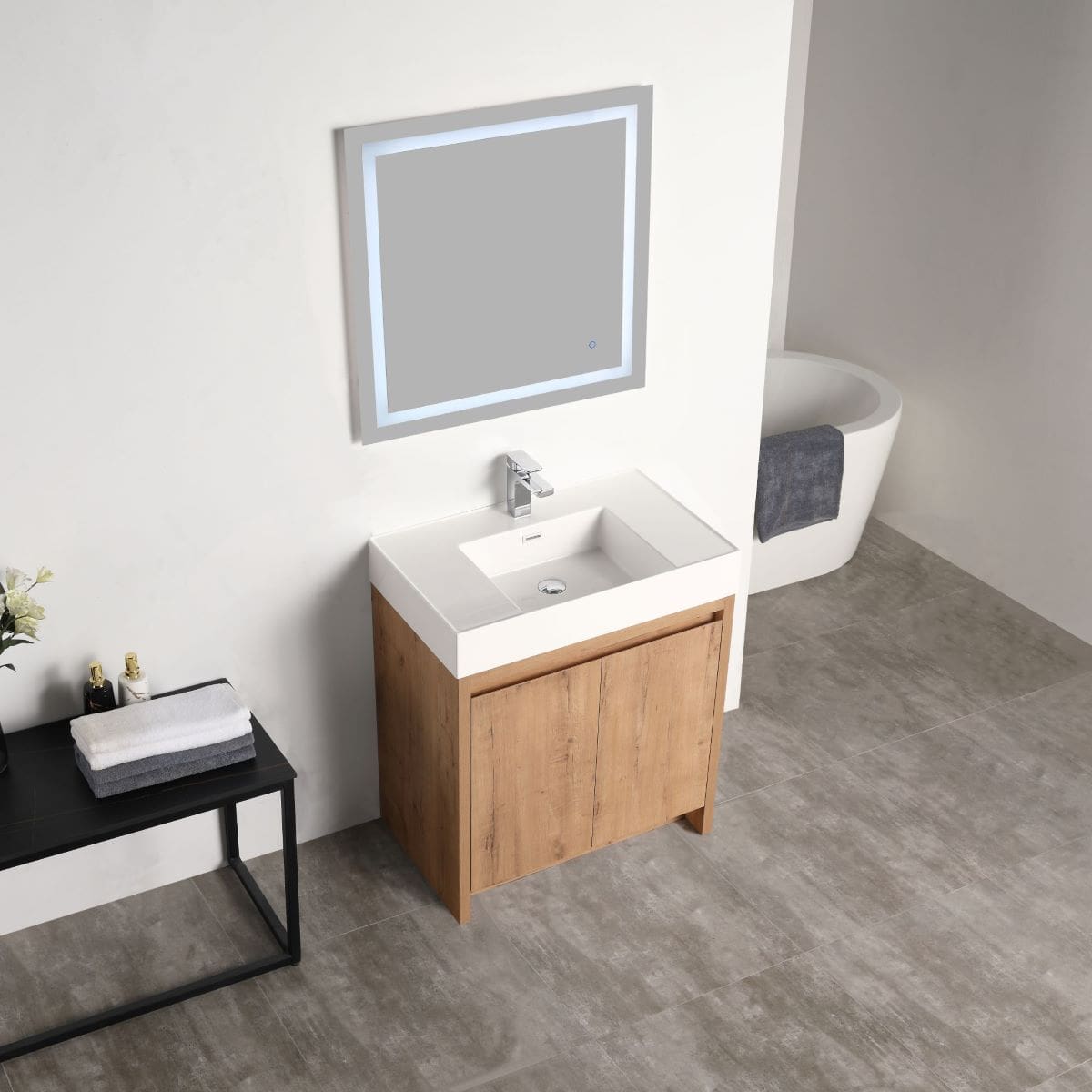 Capri 30″ Vanity Dual LED Illuminated Cabinets