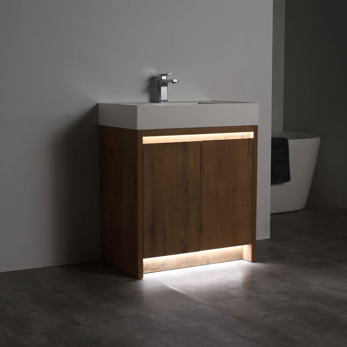 Capri 30″ Vanity Dual LED Illuminated Cabinets
