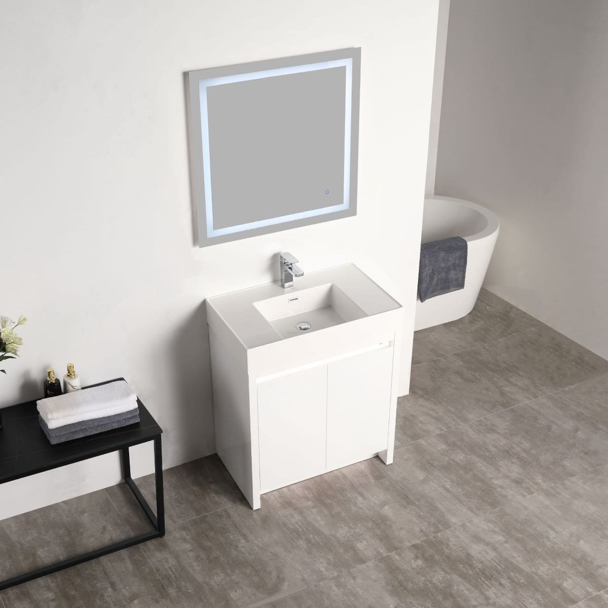 Capri 30″ Vanity Dual LED Illuminated Cabinets