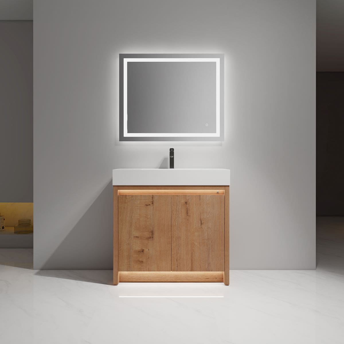 Capri 36″ Vanity Dual LED Illuminated Cabinets