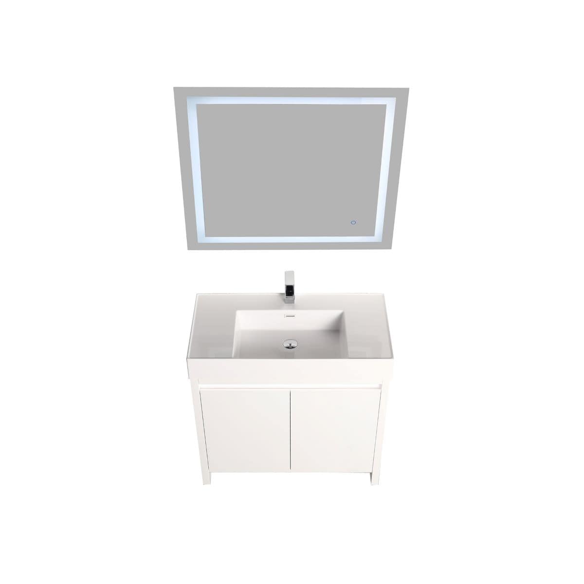 Capri 36″ Vanity Dual LED Illuminated Cabinets