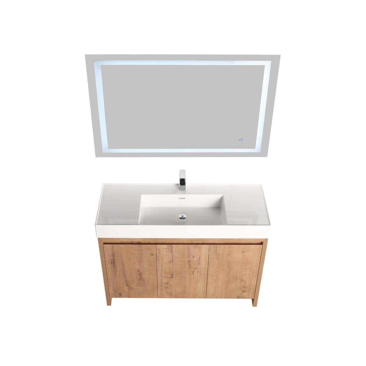 Capri 48″ Vanity Dual LED Illuminated Cabinets
