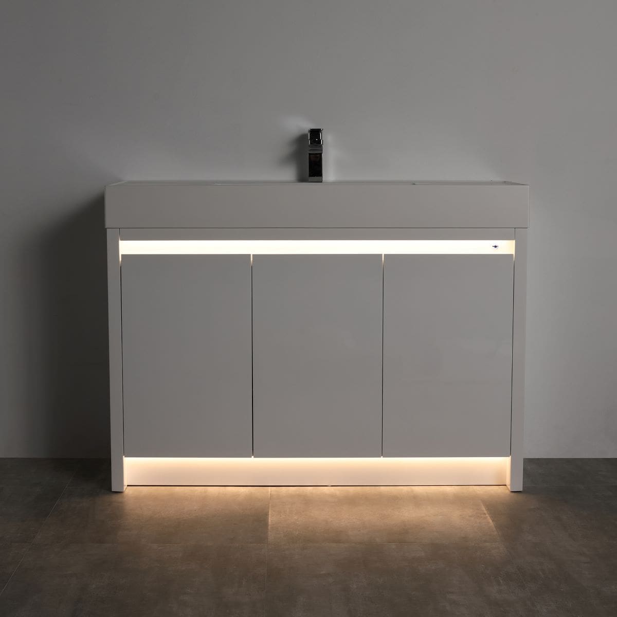 Capri 48″ Vanity Dual LED Illuminated Cabinets