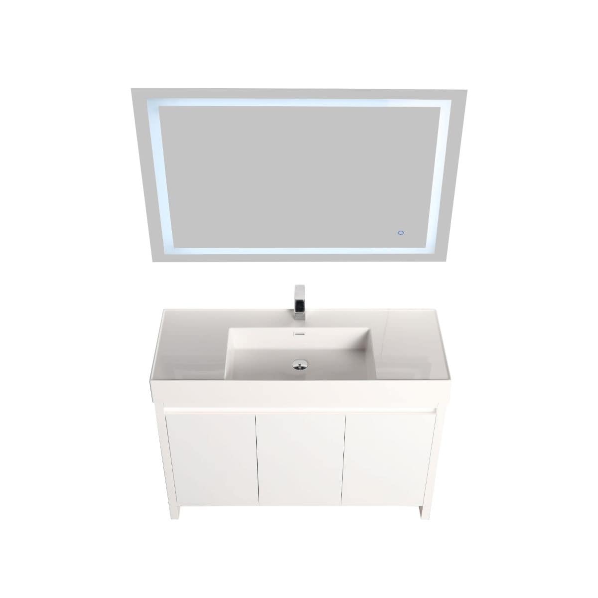 Capri 48″ Vanity Dual LED Illuminated Cabinets