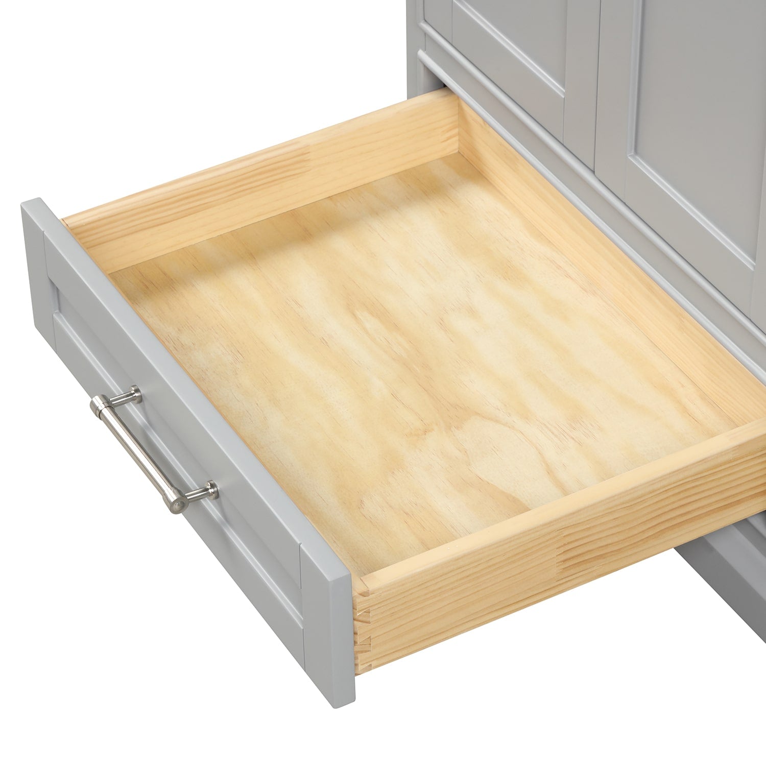 Copenhagen 36″ Bathroom Vanity with Marble Countertop and Ceramic Sink - Contemporary Bathroom Vanity