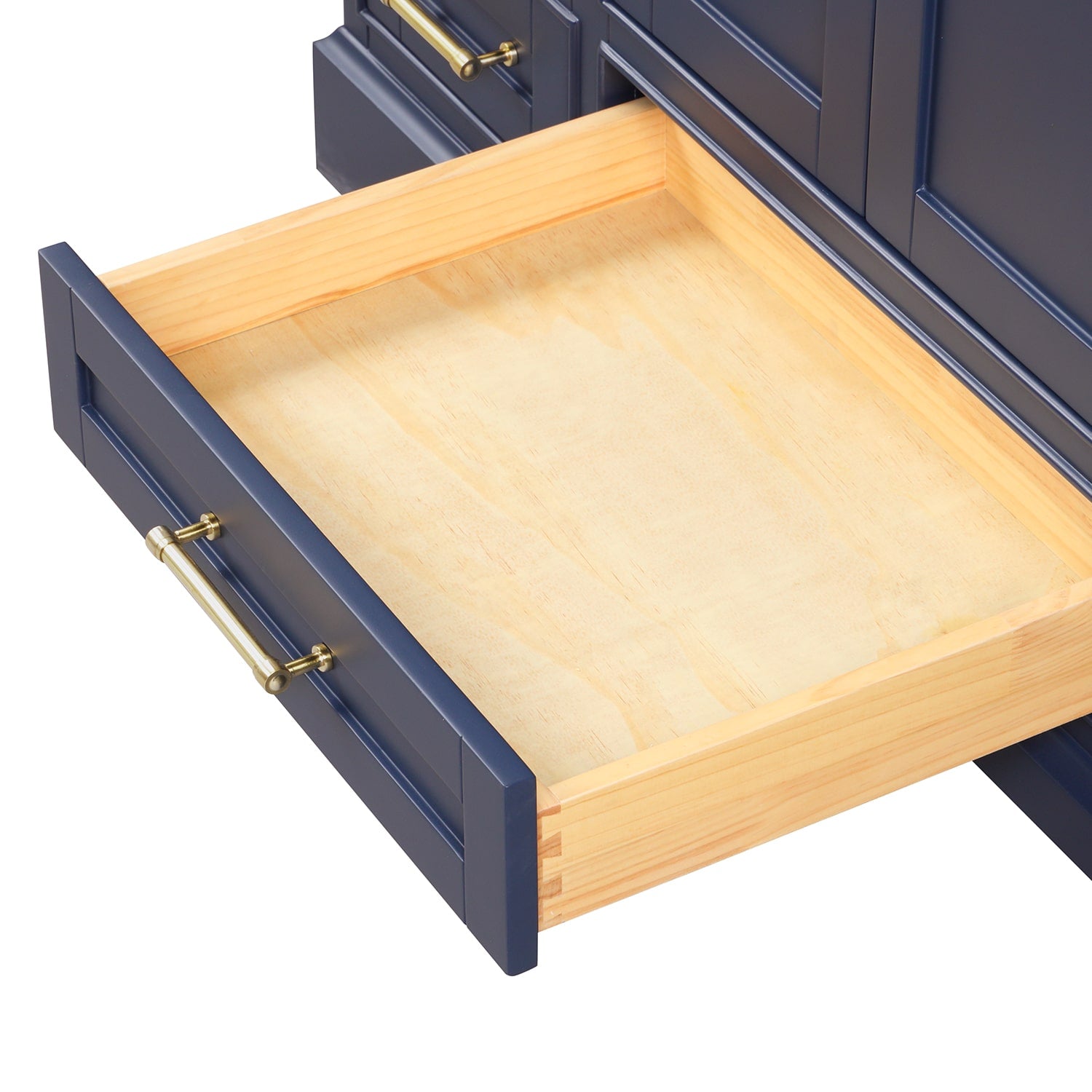 Copenhagen 48″ Bathroom Vanity with Single Sink Marble Top - Contemporary Bathroom Vanity