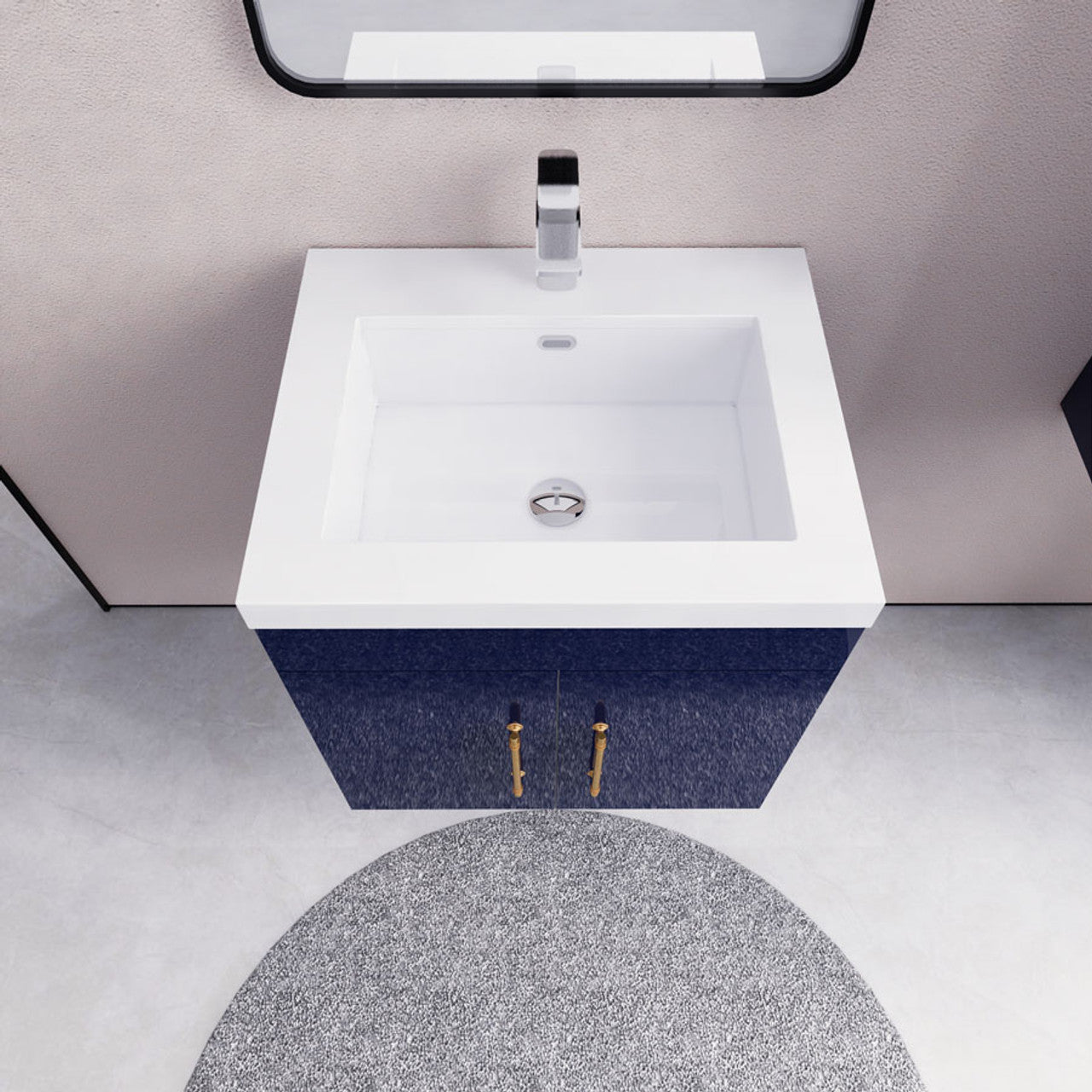 Eliza 24'' Wall Mounting Vanity With Single Sink - Luxury Bathroom Vanity