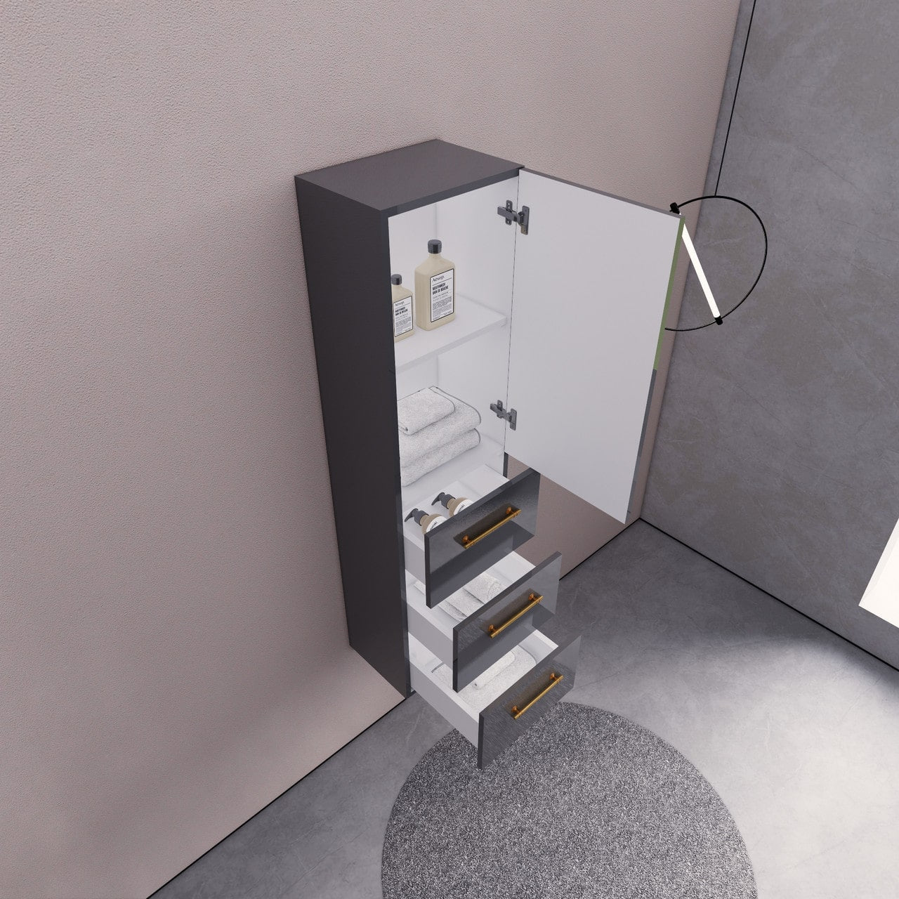 Eliza 16'' Wall Mounted Side Cabinet
