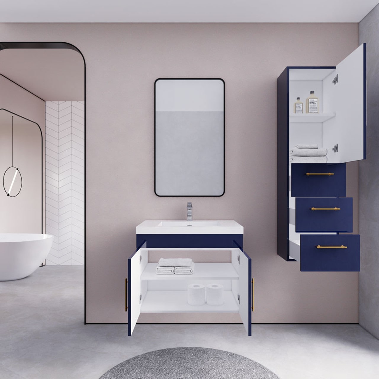 Eliza 30'' Bathroom Vanity with Single Sink - Luxury Bathroom Vanity