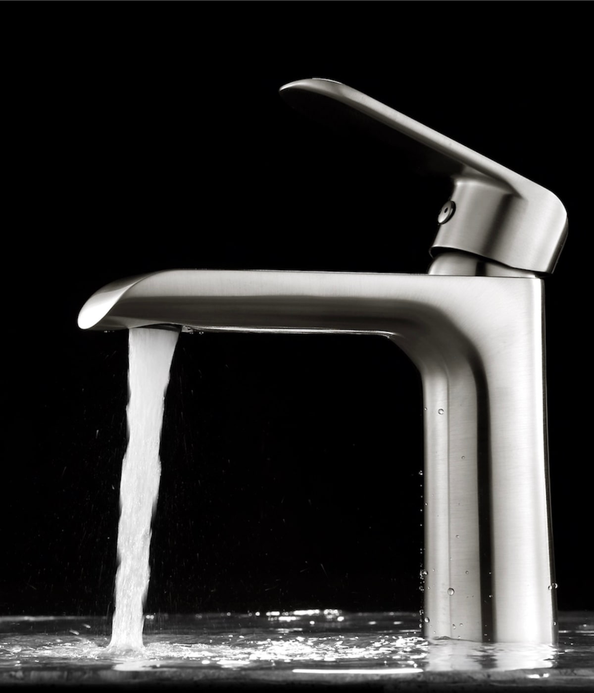 High end bathroom sink faucet in luxury style.