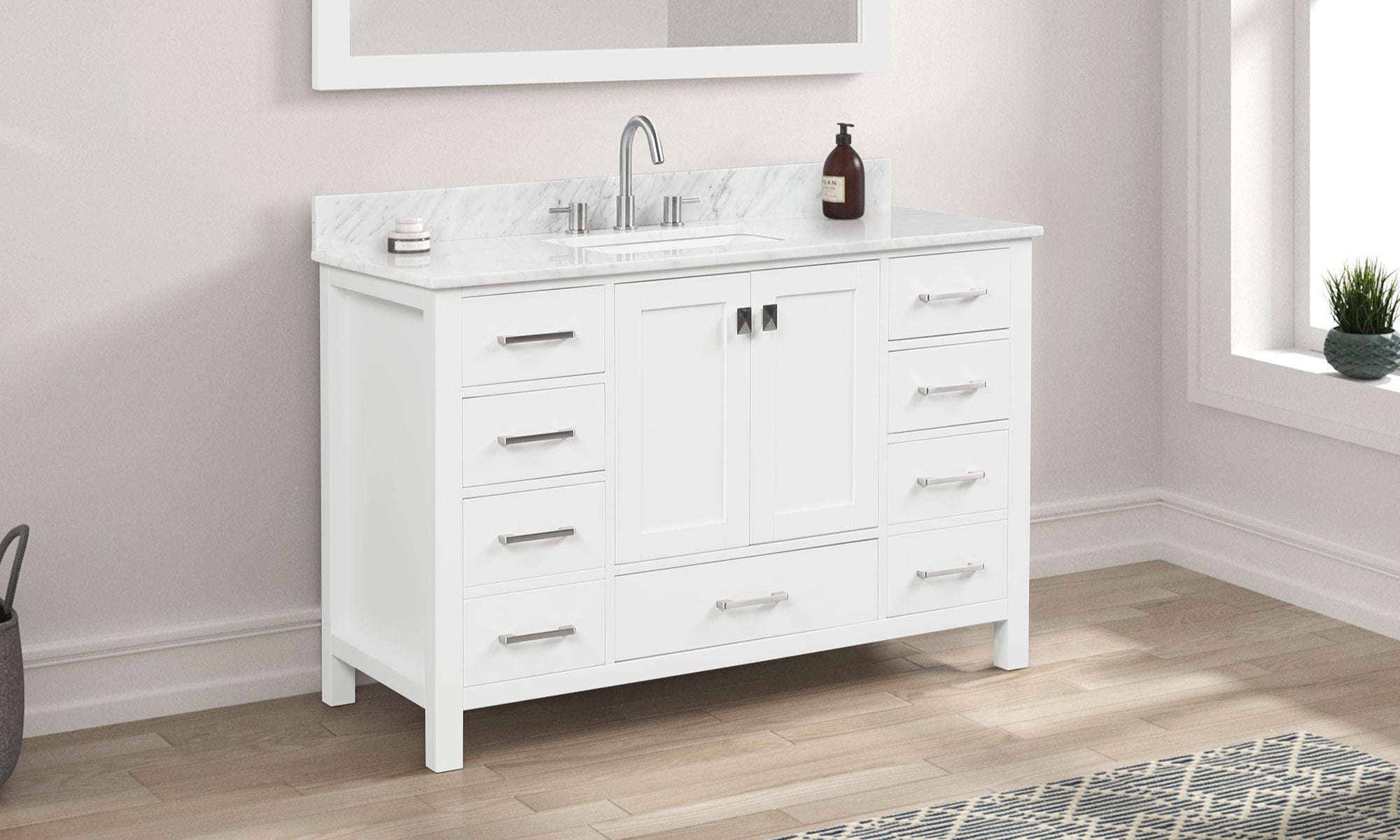 The Geneva rivals the Copenhagen as our top contemporary bathroom vanity