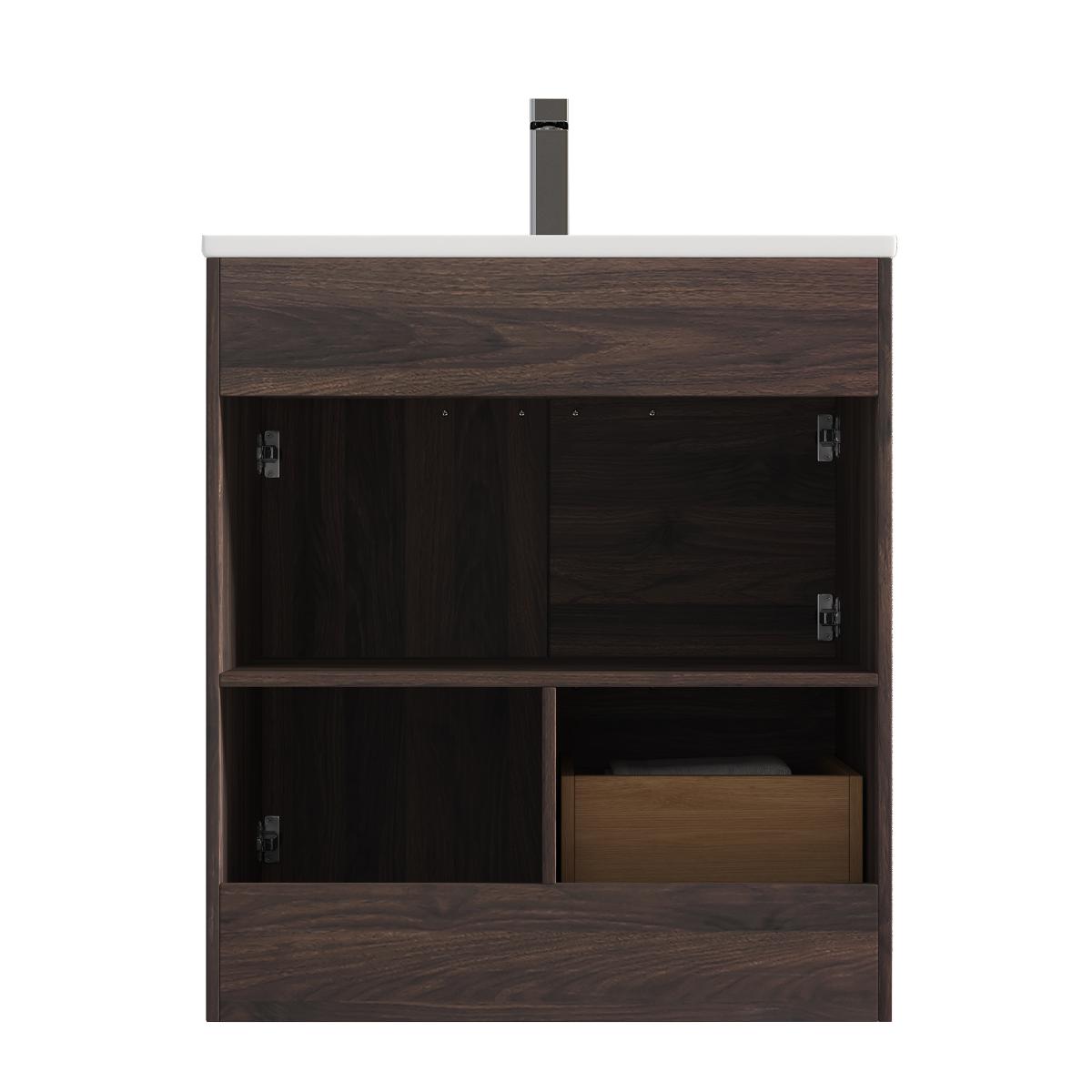 Hanover 30″ Free-Standing Vanity with Ceramic Top Vanity Plus - Contemporary Bathroom Vanity