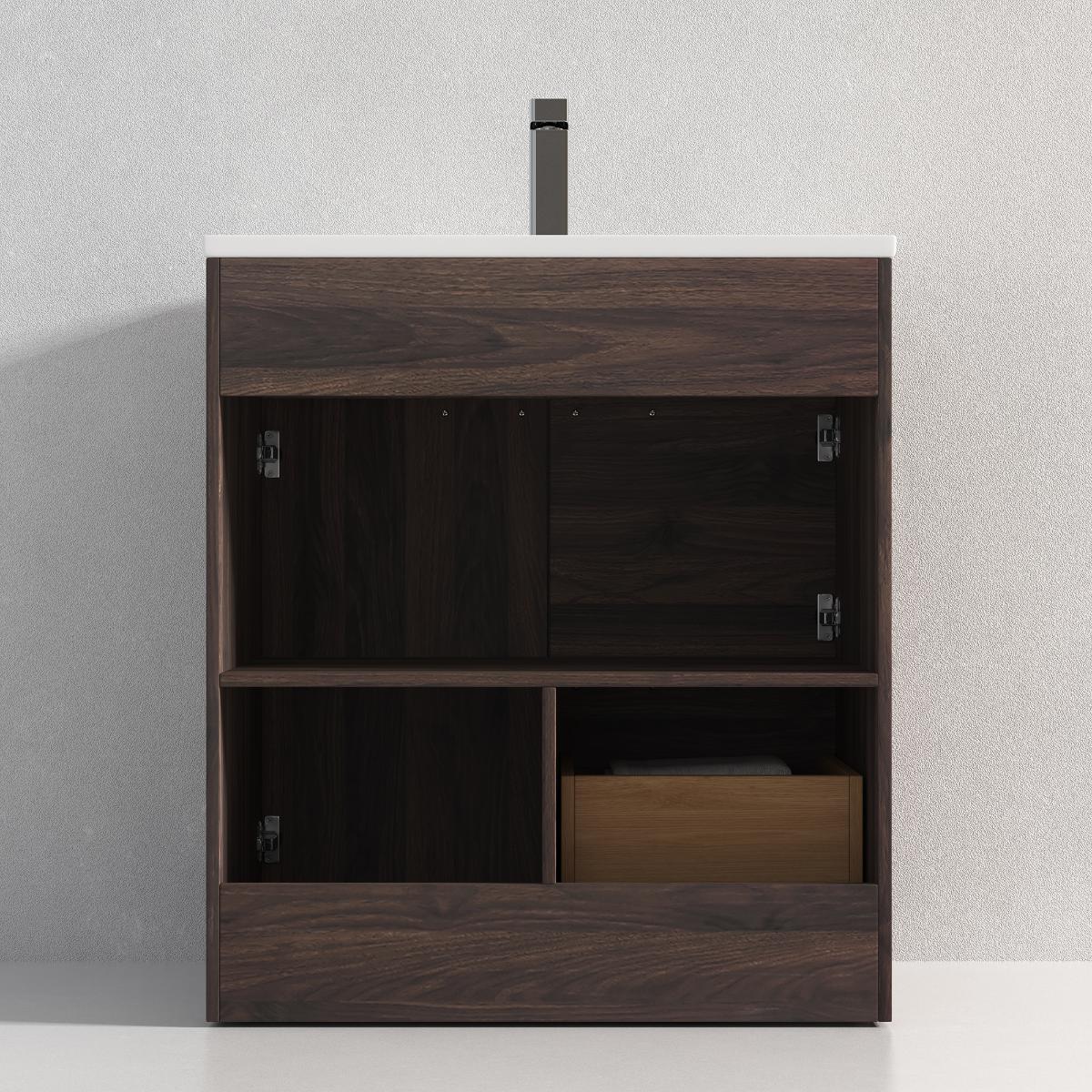 Hanover 30″ Free-Standing Vanity with Acrylic Top Vanity Plus - Contemporary Bathroom Vanity