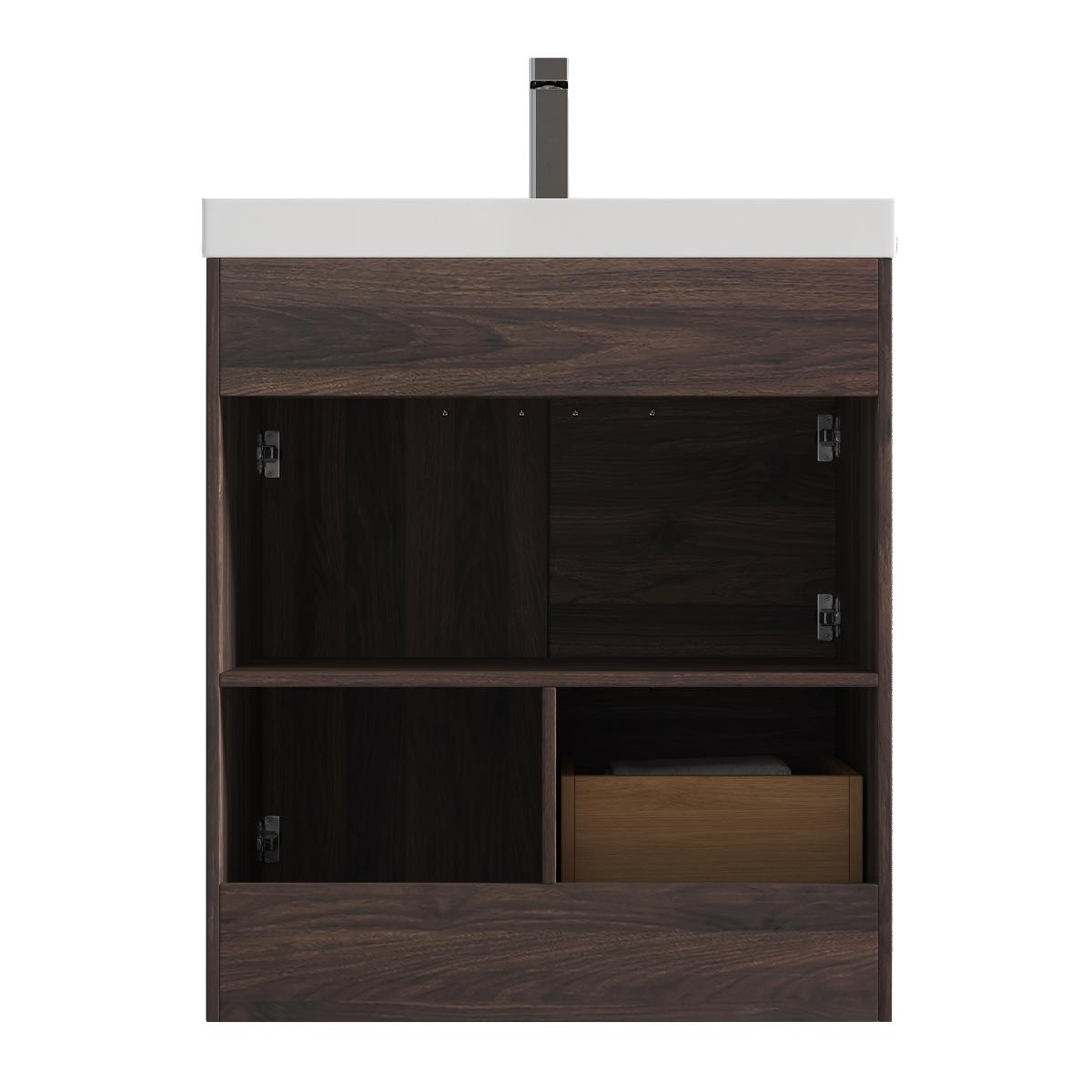 Hanover 30″ Free-Standing Vanity with Acrylic Top - Contemporary Bathroom Vanity