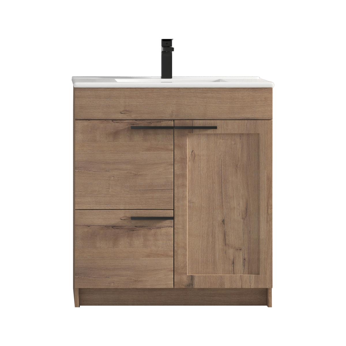 Hanover 30″ Free-Standing Vanity with Acrylic Top - Contemporary Bathroom Vanity