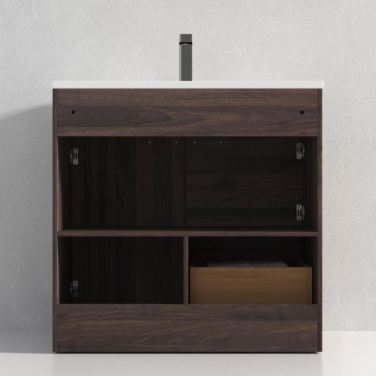 Hanover 36″ Free-Standing Vanity with Acrylic Top Vanity Plus - Contemporary Bathroom Vanity