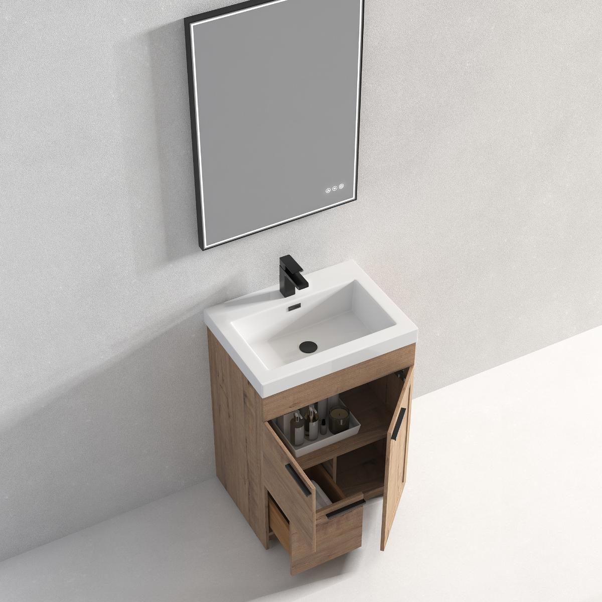 Hanover 24" Bathroom Vanity with Top - Contemporary Bathroom Vanity